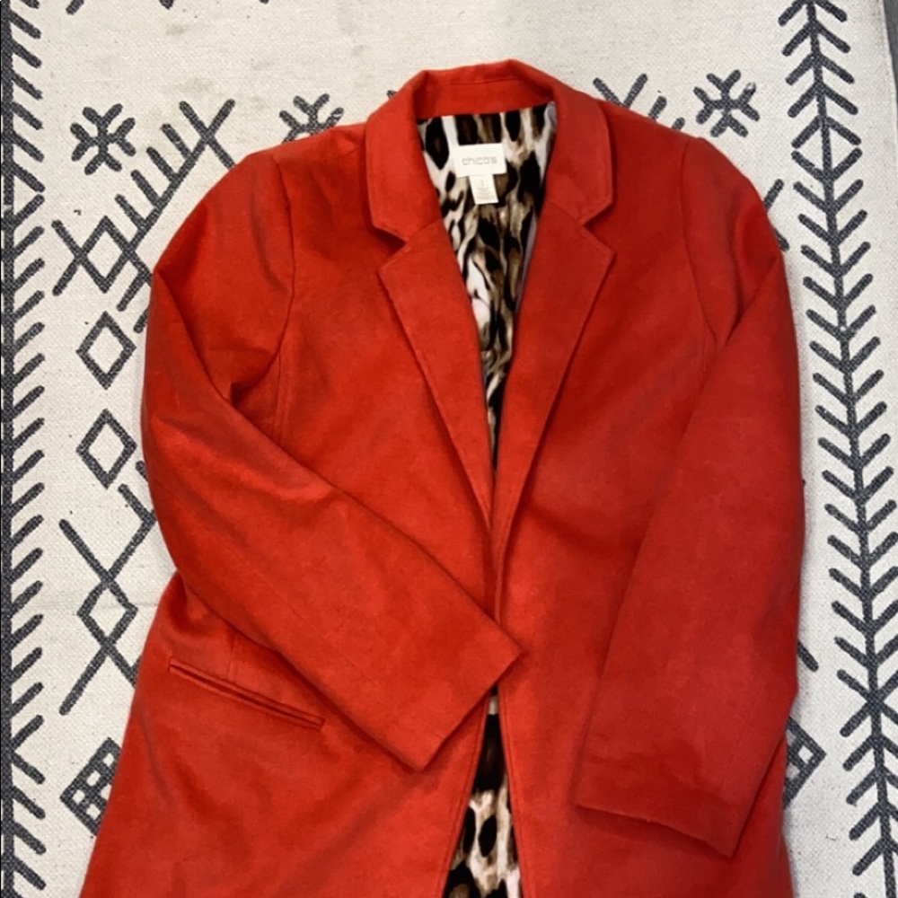 Chico’s orange coat